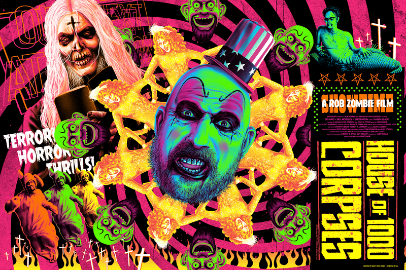 HOUSE OF 1000 CORPSES BLACK LIGHT Screenprinted Poster – Justin