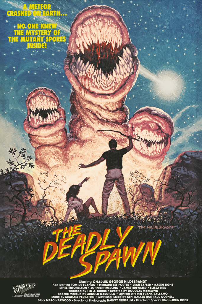 THE DEADLY SPAWN Screenprinted Poster – Justin Ishmael THE DEADLY SPAWN Screenprinted Poster – Justin Ishmael