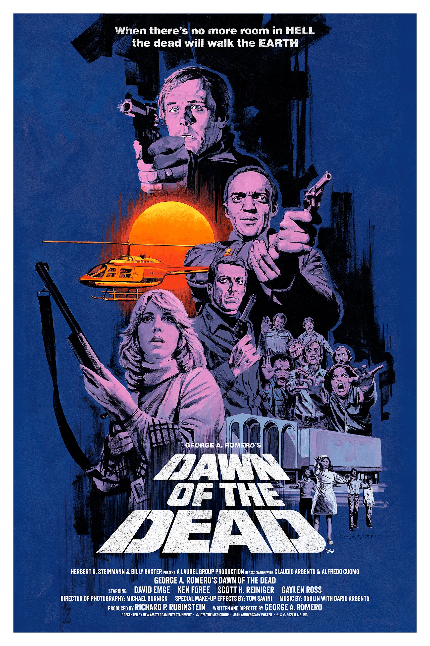 DAWN OF THE DEAD Screenprinted Poster – Justin Ishmael