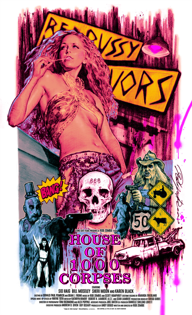 HOUSE OF 1000 CORPSES - VARIANT Screenprinted Poster