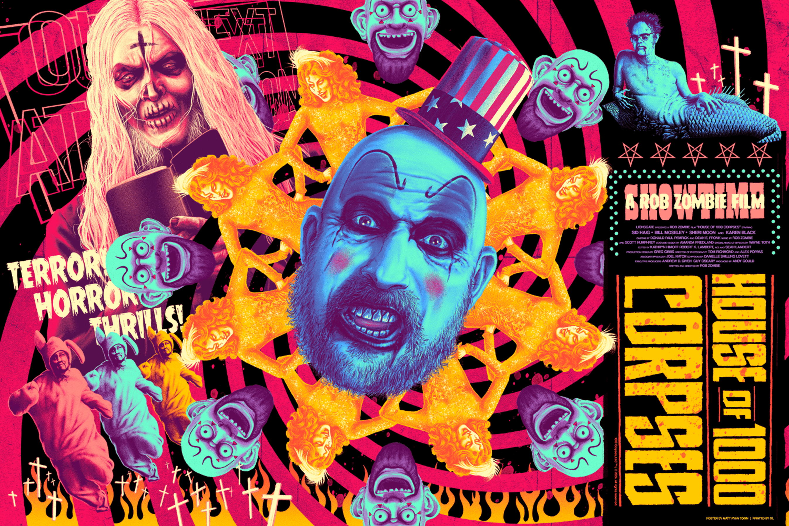 HOUSE OF 1000 CORPSES GID Screenprinted Poster – Justin Ishmael HOUSE OF 1000 CORPSES GID Screenprinted Poster – Justin Ishmael
